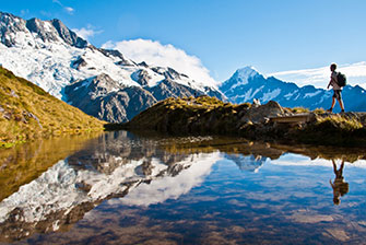 New Zealand mountains snow